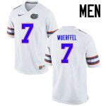 Men's Florida Gators #7 Danny Wuerffel NCAA Nike White Authentic Stitched College Football Jersey NME5562PI